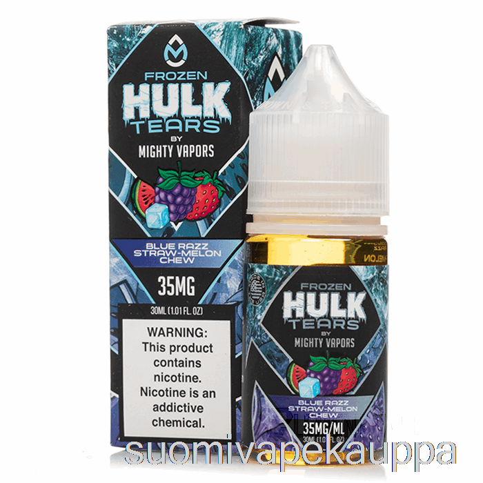 Vape Suomi Pakaste Sininen Razz Straw Melon Chew - Hulk Kyyneleet Suolat - 30ml 35mg